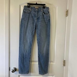 7 For All Mankind Blue Straight Leg Jeans